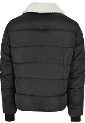 Sherpa Collar Padded Shirt Jacket
