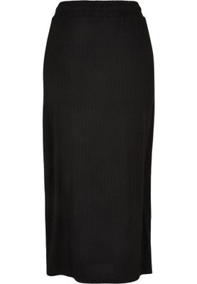 Ribbed midi skirt