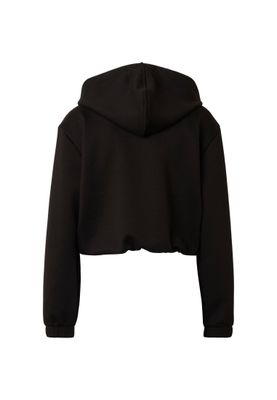 Zip-hoodie för dam med dragkedja – svart