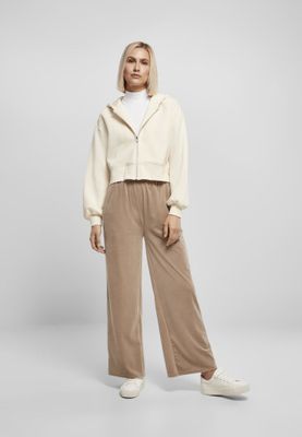 Ladies Short Oversized Zip Jacket