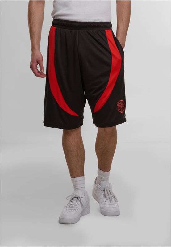Shorts med ecko Unltd. Cuts – svart/röd