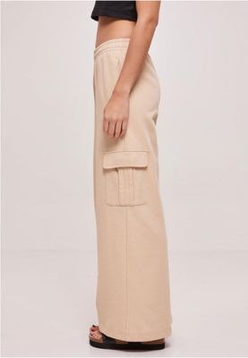 High waisted cargo style trousers for women