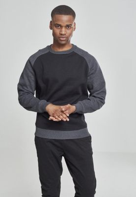 Tvåfärgad raglan sweatshirt