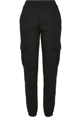 Soft trousers with high waist and leg pocket lady