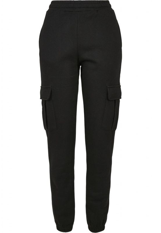 Soft trousers with high waist and leg pocket lady