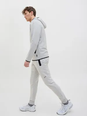 Ljusgrå slim fit joggingbyxa