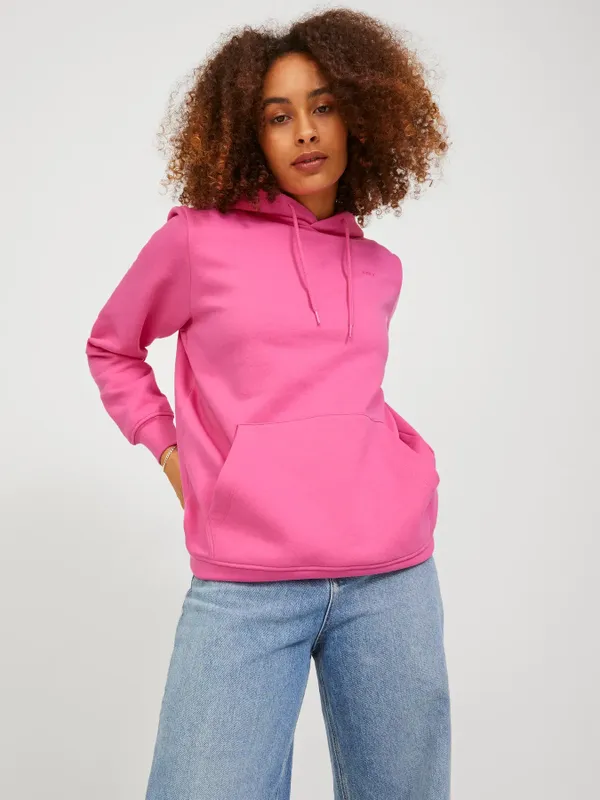 Huvtröja för dam– carmine rose magenta jjxx logo