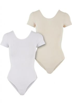 Women's bodysuit in stretchy cotton fabric - 2-pack