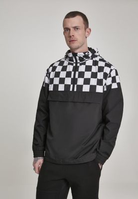 Checkered pull over jacket