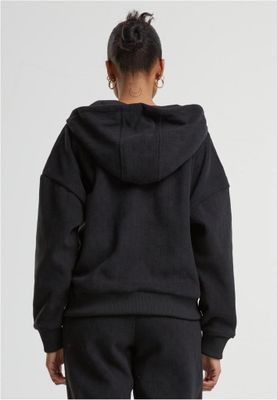 Ladies Jacquard Velvet Oversized Zip Hoody