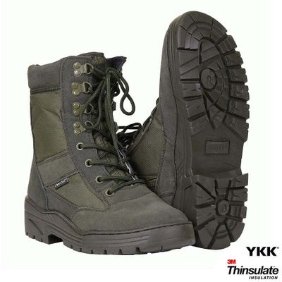 Combat boots YKK zipper