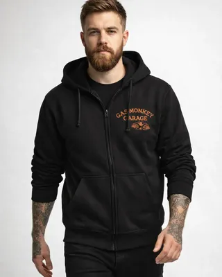 Cash Monkey Zipped Hoodie