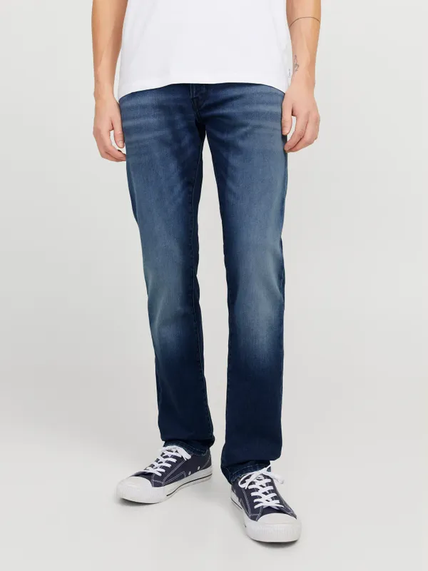 Tapered fit jeans med tvättad design - MIKE