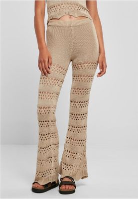 Crocheted flared leggings