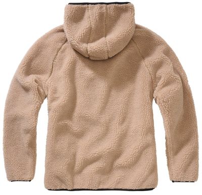 Teddy Fleece zip jacket camel - Ladies