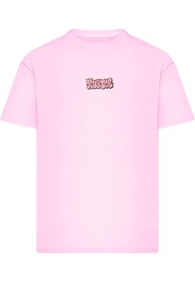 T-shirt i bomullsjersey med crown Car II – softpink