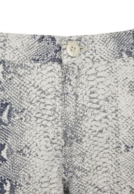 Snake patterned shorts men