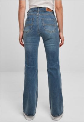 Ladies High Waist Flared Denim Pants