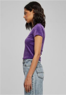 Short velvet top for ladies