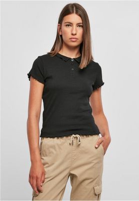 Ladies Rib Polo Tee