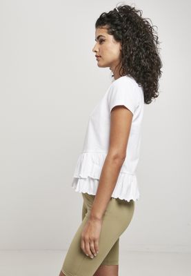 T-shirt with ruffles in organic cotton