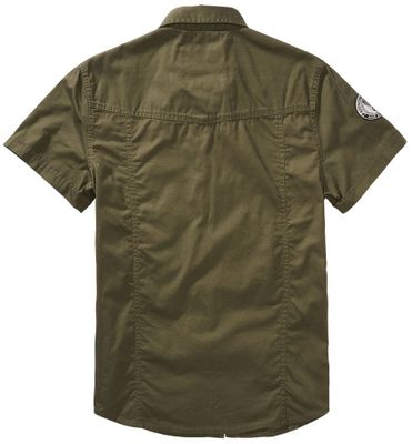 Luis Vintage Short Sleeve Shirt - olive