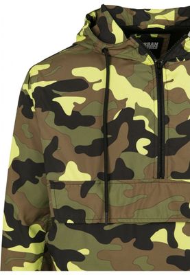 Camo Pull Over Windbreaker