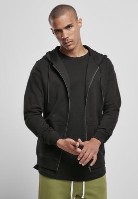 Basic Terry Zip Hoody Huvtröja för herr – svart