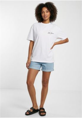 T-shirt för dam med logotyp bröst regular – vit (variant)