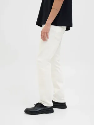Vita slim fit jeans herr - GLENN