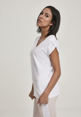 T-shirt med V-udskæring til kvinder