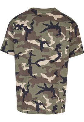 Oversized T-shirt in dark camouflage for men