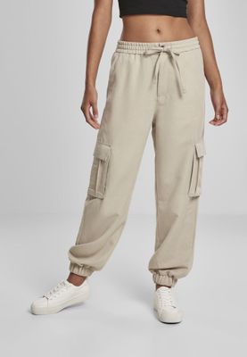 Cargo pants in viscose pond