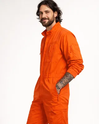 Flight Suit Overall för herr – orange