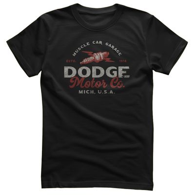 Dodge Motor Co T-shirt herr i svart