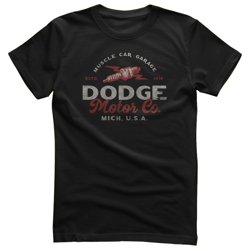 Dodge Motor Co T-shirt herr i svart