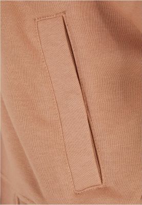 Oversized Two-Tone College Terry Jacket for Women