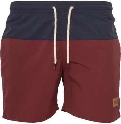 Two-color bath shorts