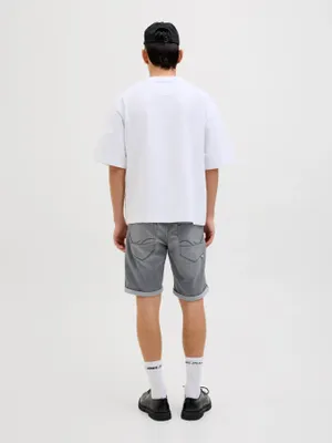 Grå jeansshorts herr