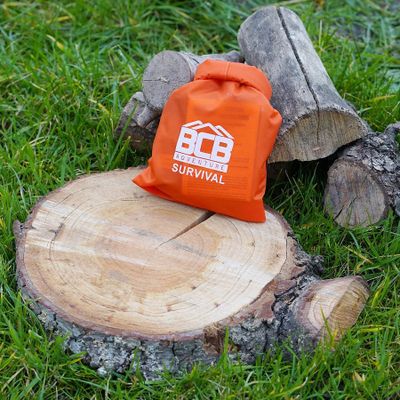 Survival kit in dry bag