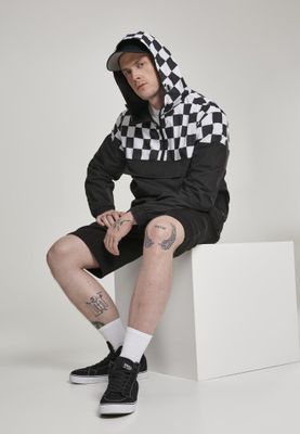 Checkered pull over jacket