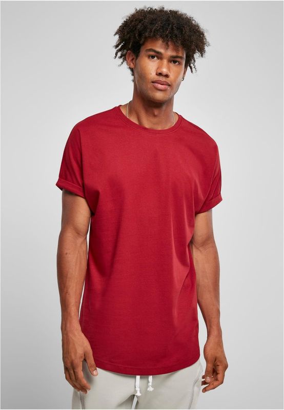 Long Shaped Turnup Tee brickred