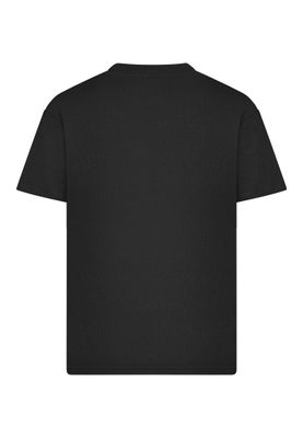 T-shirt i bomullsjersey med italia Stripes – svart