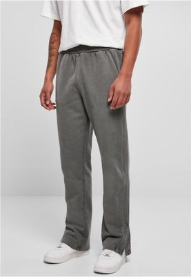 Soft trousers with wide cuffs and slits