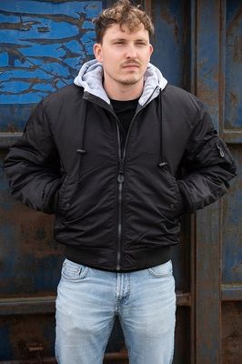MA-1 hooded bomber jacket