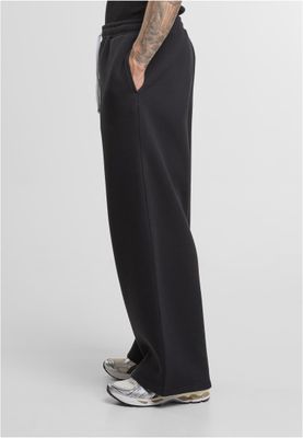 Fluffy Wide Leg Trackpants Byxor för herr – svart