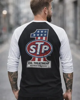 STP American No. 1 Baseball 3/4 Sleeve Tee