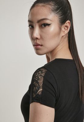 T-shirt with lace edge ladies