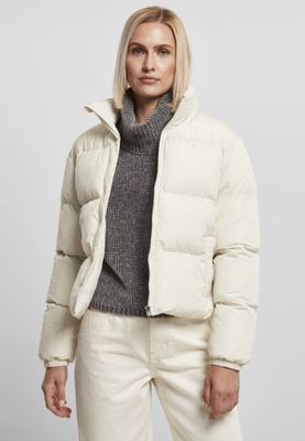 Ladies Short Peached Puffer Jacket