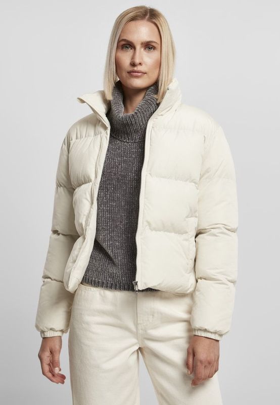 Ladies Short Peached Puffer Jacket
